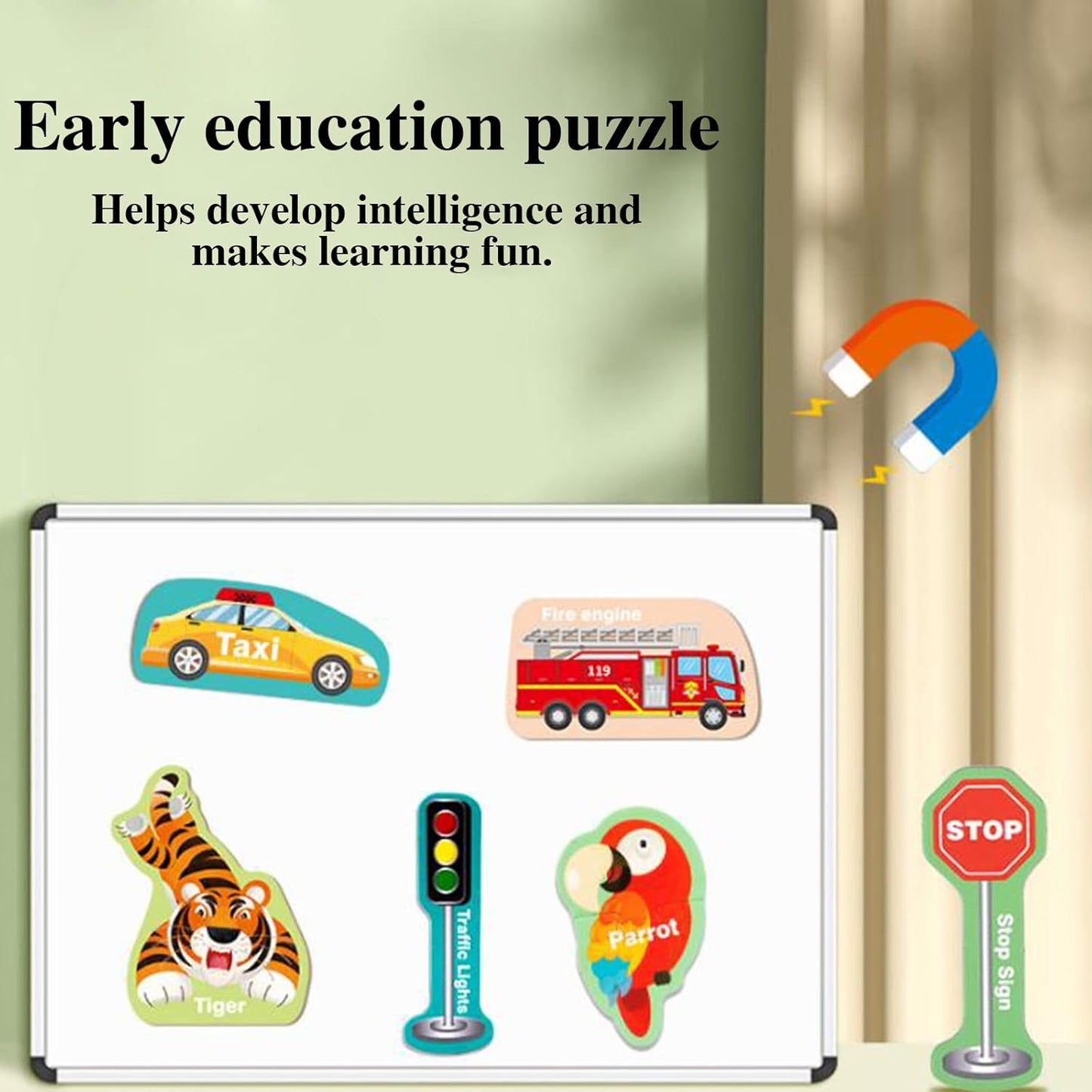 Magnetic Animal Puzzle Set – Fun & Educational Learning for Kids! - Arka Doodle