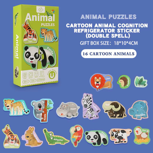Magnetic Animal Puzzle Set – Fun & Educational Learning for Kids! - Arka Doodle