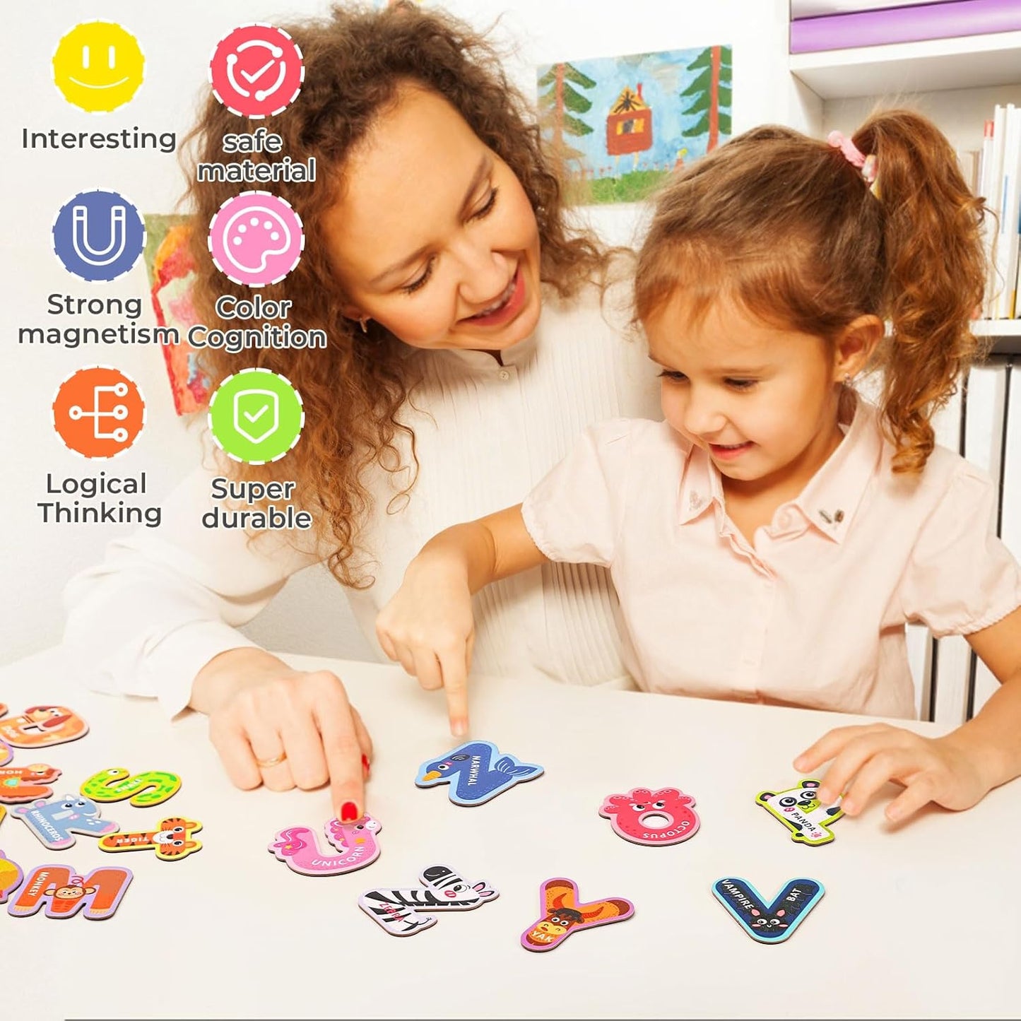 Magnetic Animal Alphabet Letters Set – Fun & Educational Learning! - Arka Doodle