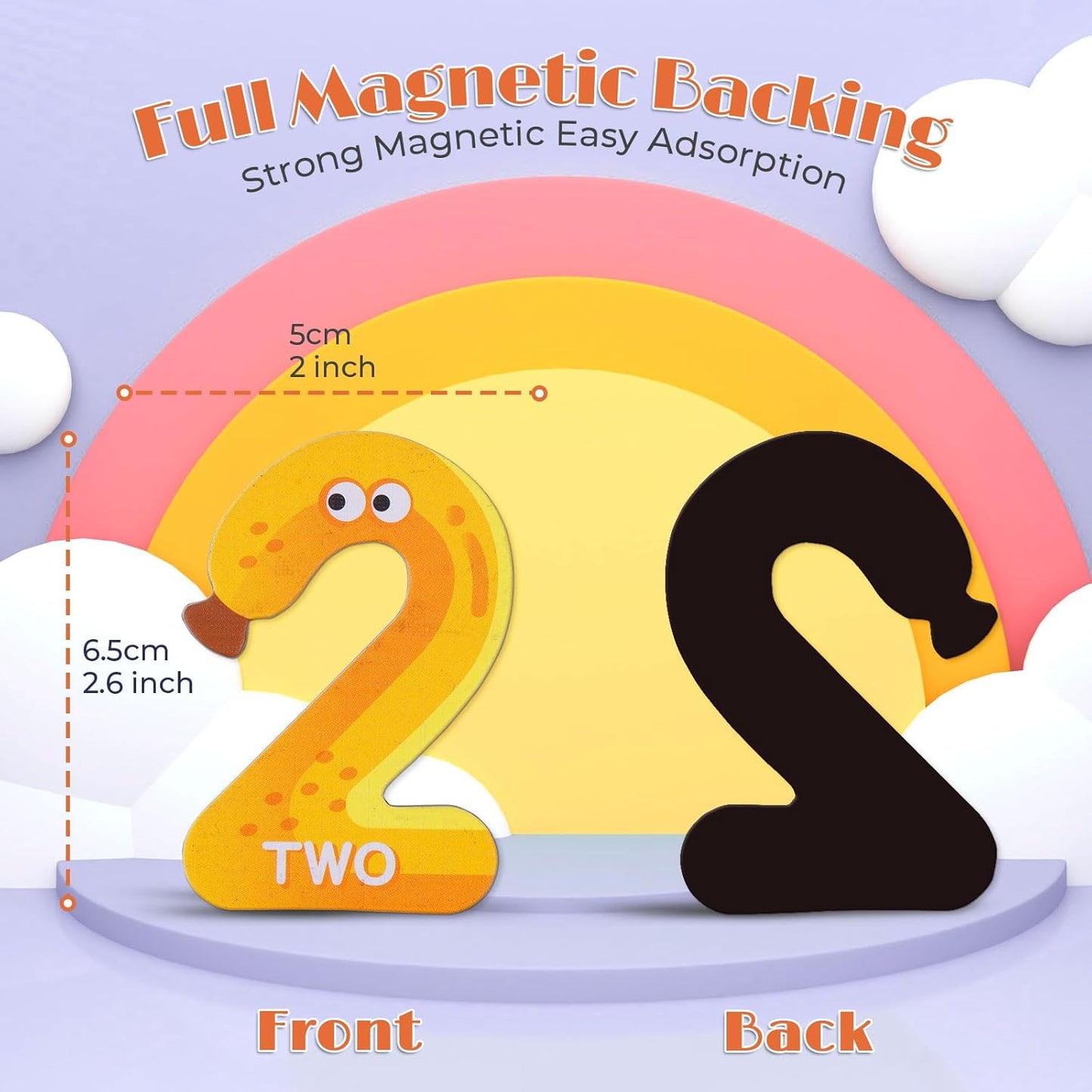 Magnetic Fruits Number Set – Fun & Engaging Early Learning! - Arka Doodle