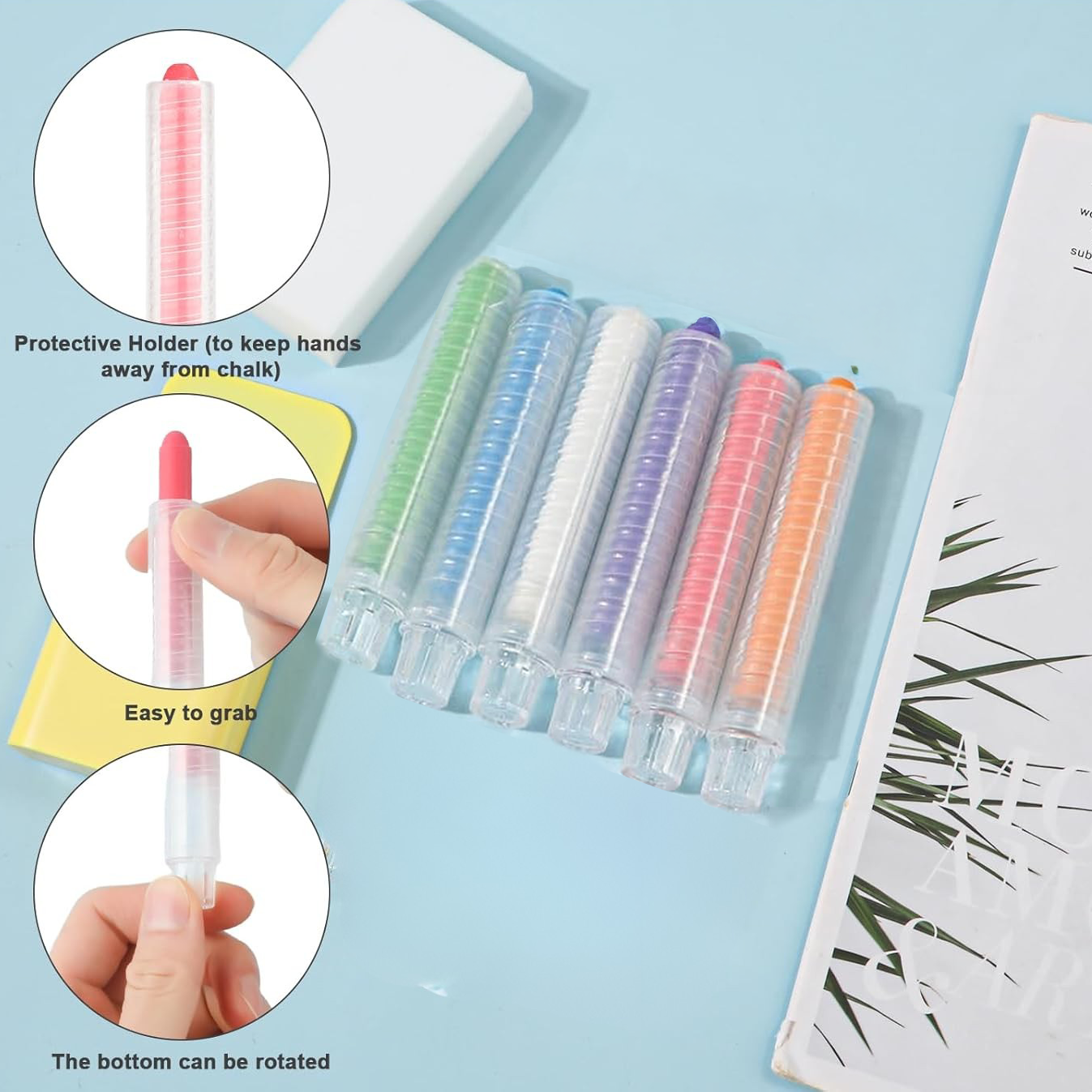 Bundle Crayons with Magnetic Holder - Arka Doodle