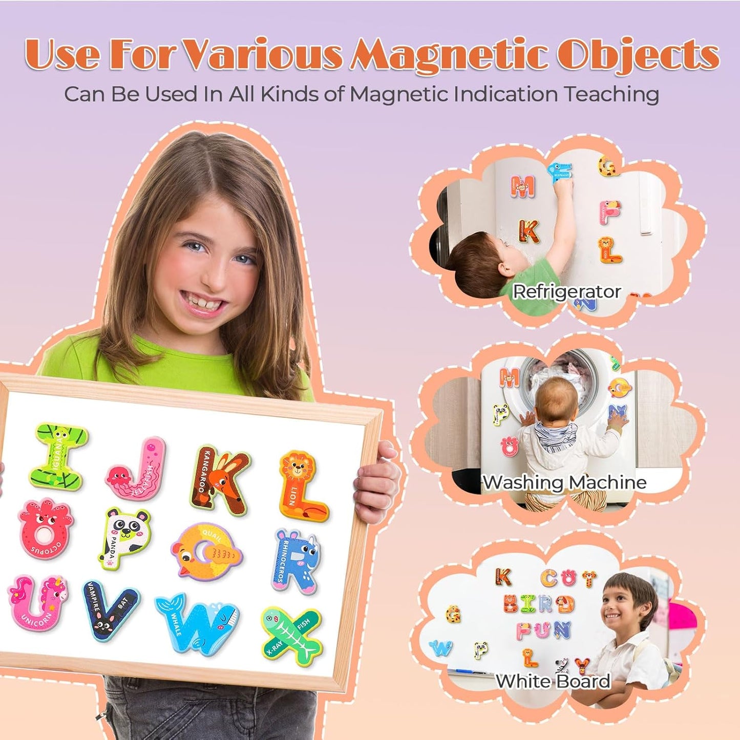 Magnetic Animal Alphabet Letters Set – Fun & Educational Learning! - Arka Doodle