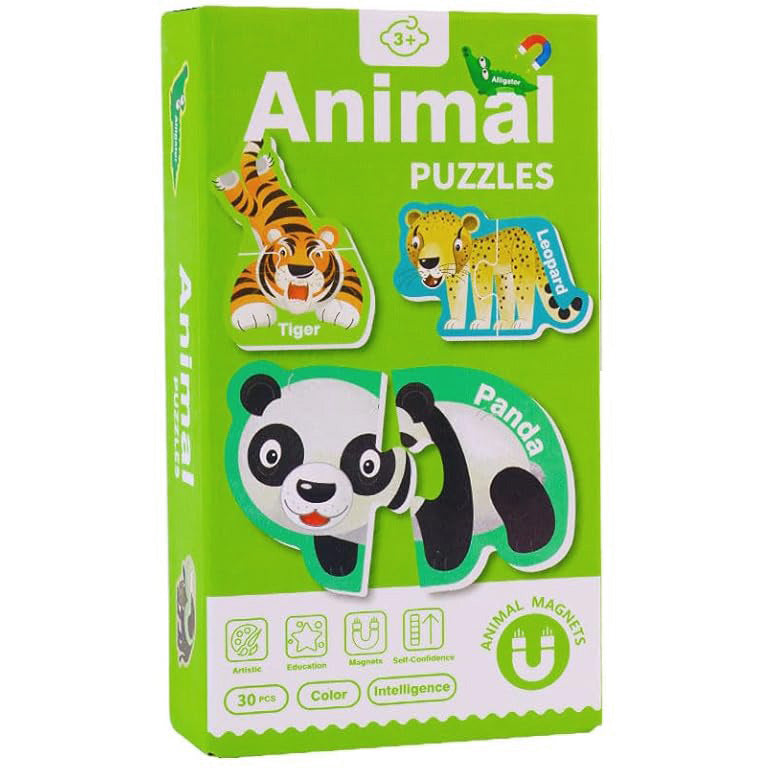 Magnetic Animal Puzzle Set – Fun & Educational Learning for Kids! - Arka Doodle