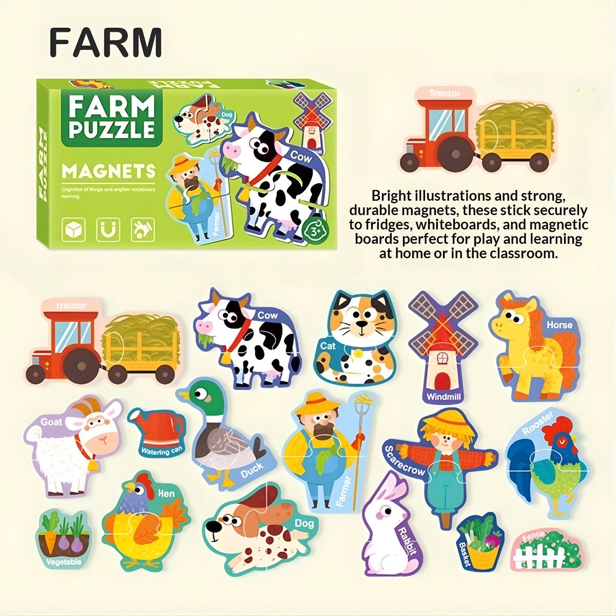 Complete magnetic bundle set accessories close up