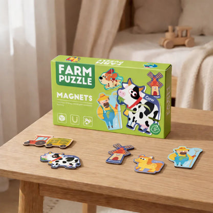 Interactive magnetic wall decor for imaginative play