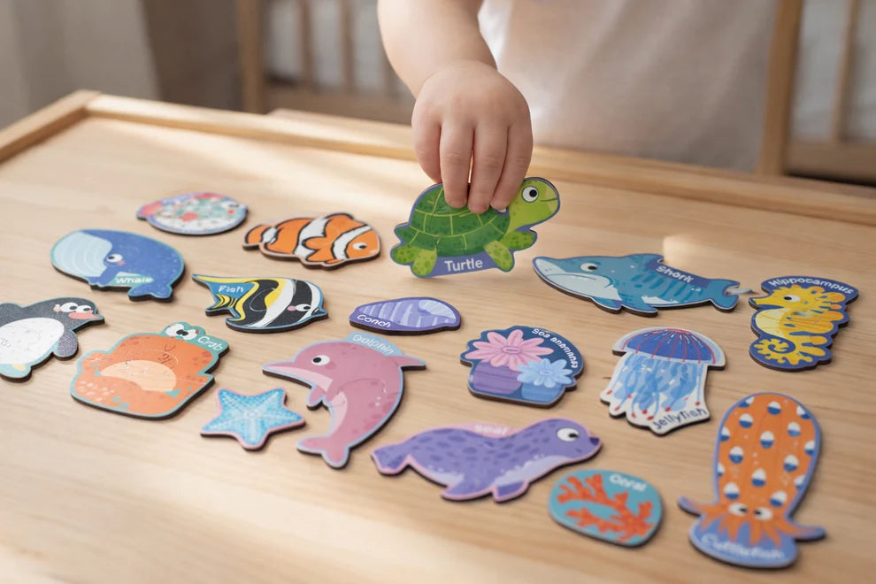 Interactive magnetic wall decor for imaginative play
