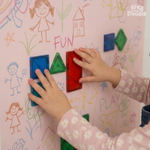 Blush Pink Magnetic Wall Arch Decal for Kids - Arka Doodle