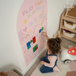 Blush Pink Magnetic Wall Arch Decal for Kids - Arka Doodle