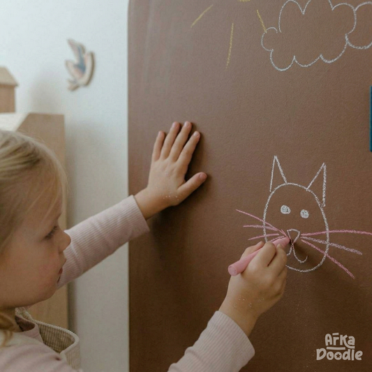 Cocoa Magnetic Wall Arch Decal for Kids - Arka Doodle