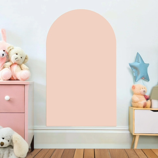 Blush Pink Magnetic Wall Arch Decal for Kids - Arka Doodle