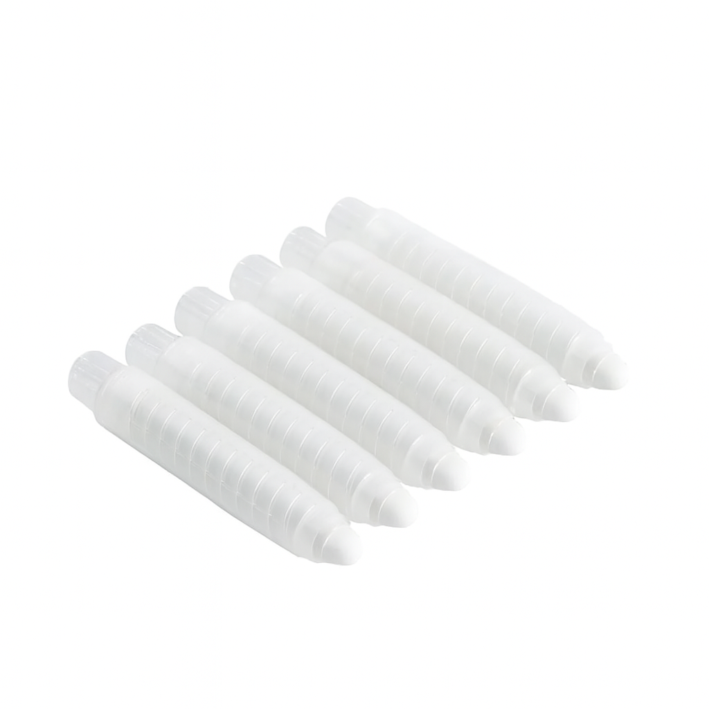 12 Pack Multicoloured & White Dustless Chalk Crayons - Arka Doodle