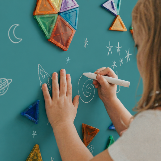 Teal Magnetic Wall Arch Decal for Kids - Arka Doodle