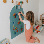 Teal Magnetic Wall Arch Decal for Kids - Arka Doodle