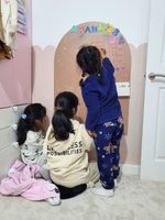 Peach Magnetic Wall Arch Decal for Kids - Arka Doodle