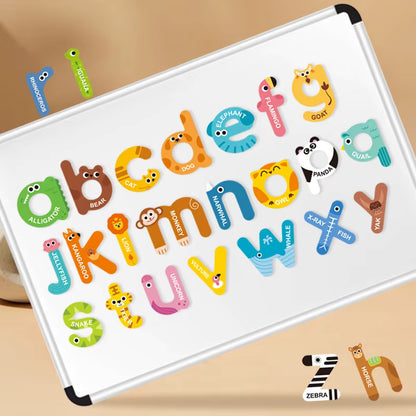 Educational lowercase alphabet wall decor