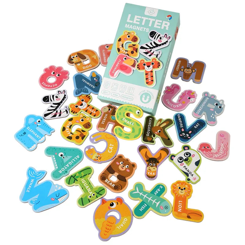 Magnetic Animal Alphabet Letters Set – Fun & Educational Learning! - Arka Doodle