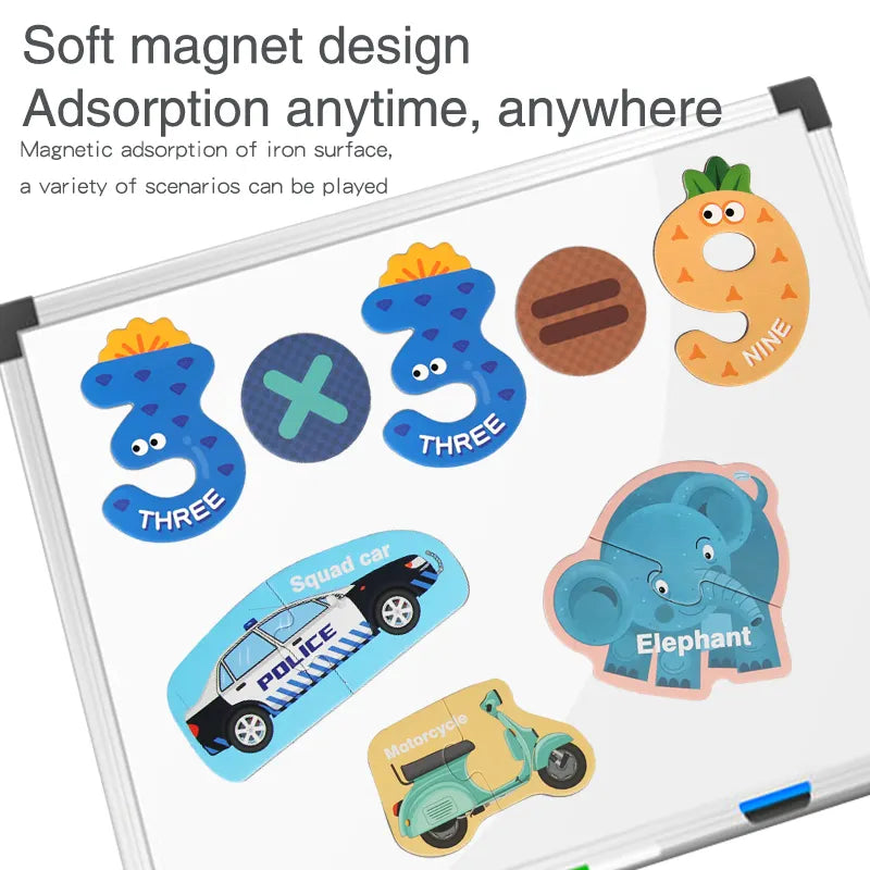 Magnetic Fruits Number Set – Fun & Engaging Early Learning! - Arka Doodle