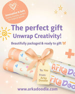 Peach Magnetic Wall Arch Decal for Kids - Arka Doodle